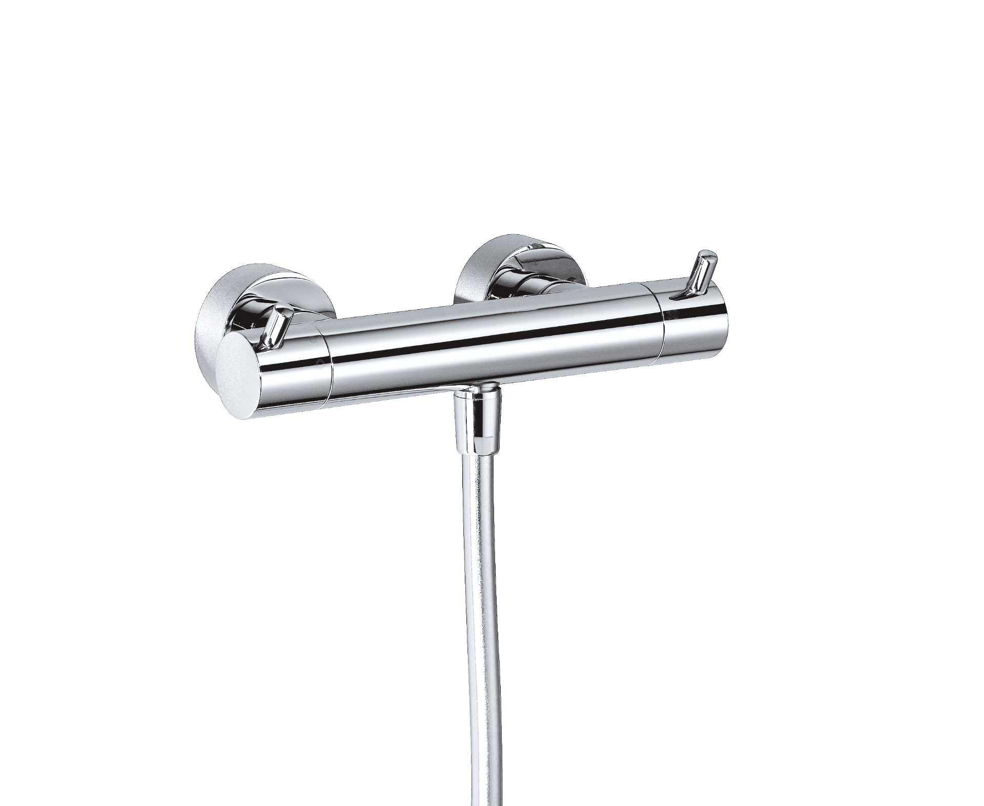 Opbouw-douchethermostaat Rond
